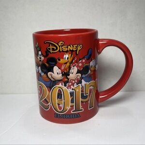 Disney Coffee Mug Jerry Leigh Orlando Florida Mickey Donald Goofy Pluto Cup 2017